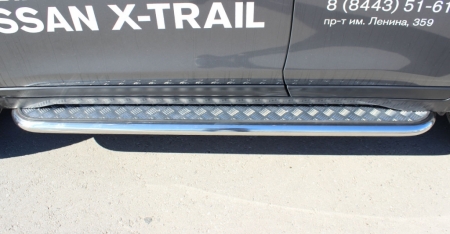 Nissan X-trail  2015-наст.вр.-Пороги с листом d-53